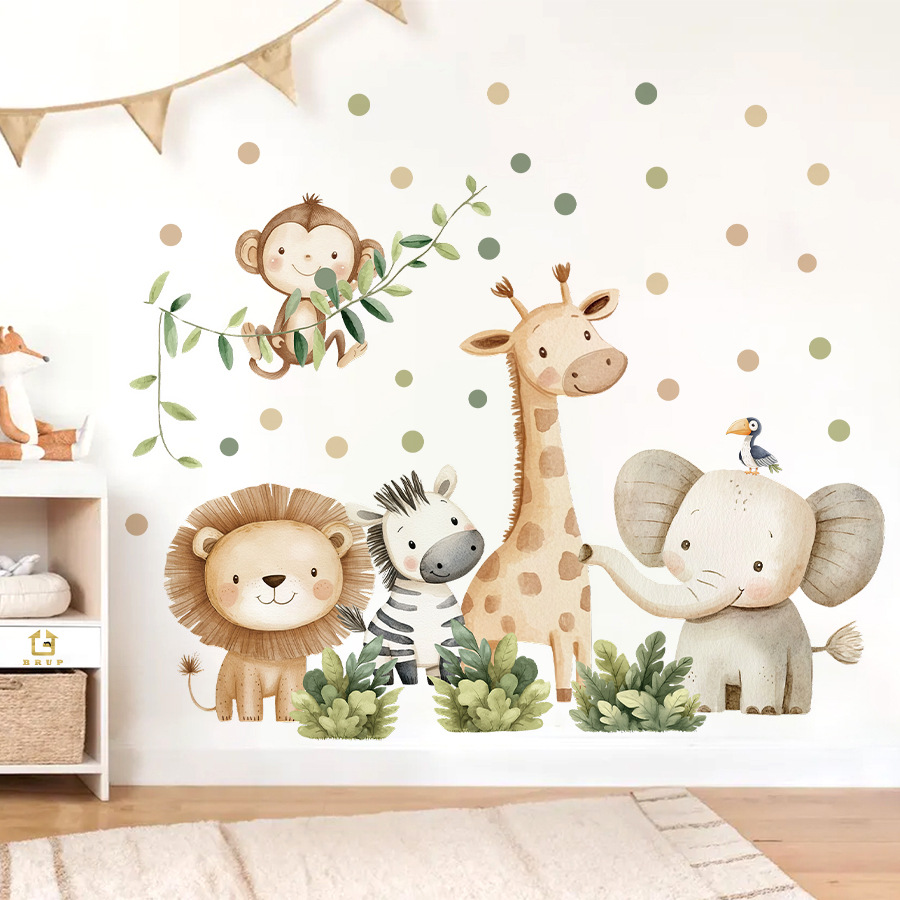 Boho Forest Animals Wall Stick - Baby Nursery Boy ulasan dan harga