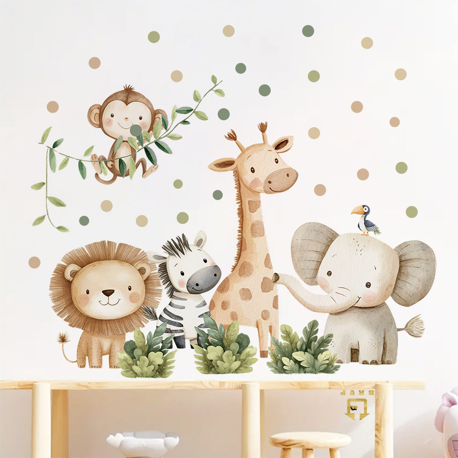 Boho Forest Animals Wall Stick - Baby Nursery Boy ulasan dan harga