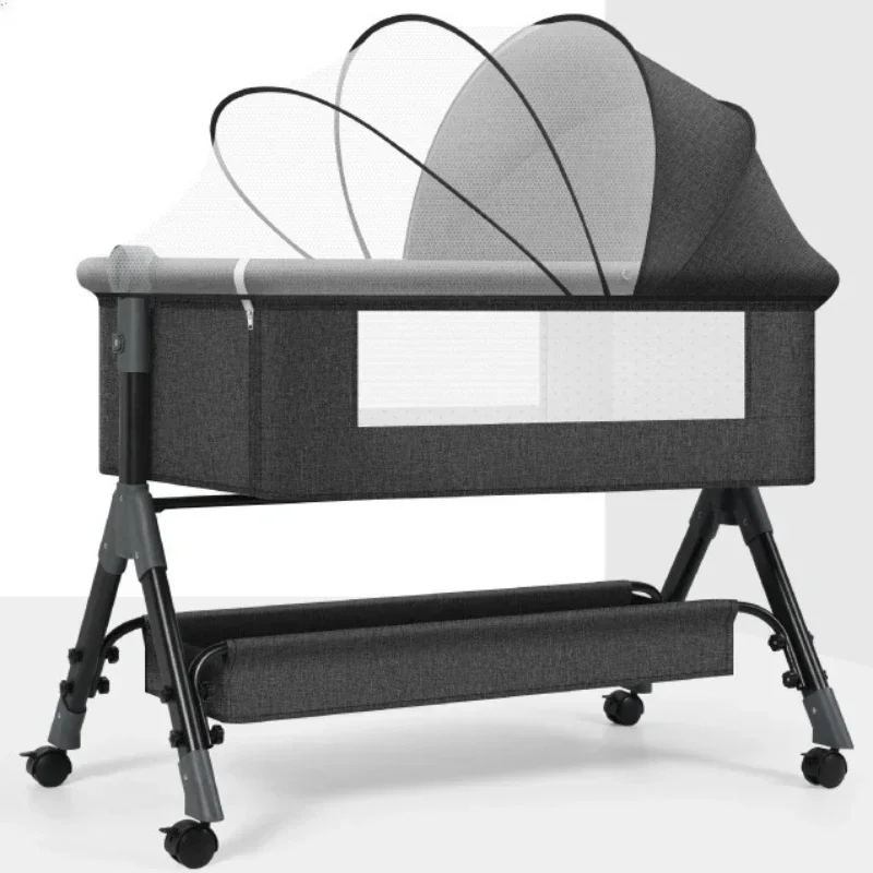 Movable Splicing Crib Foldable - Baby Nursery Trolley ulasan dan harga