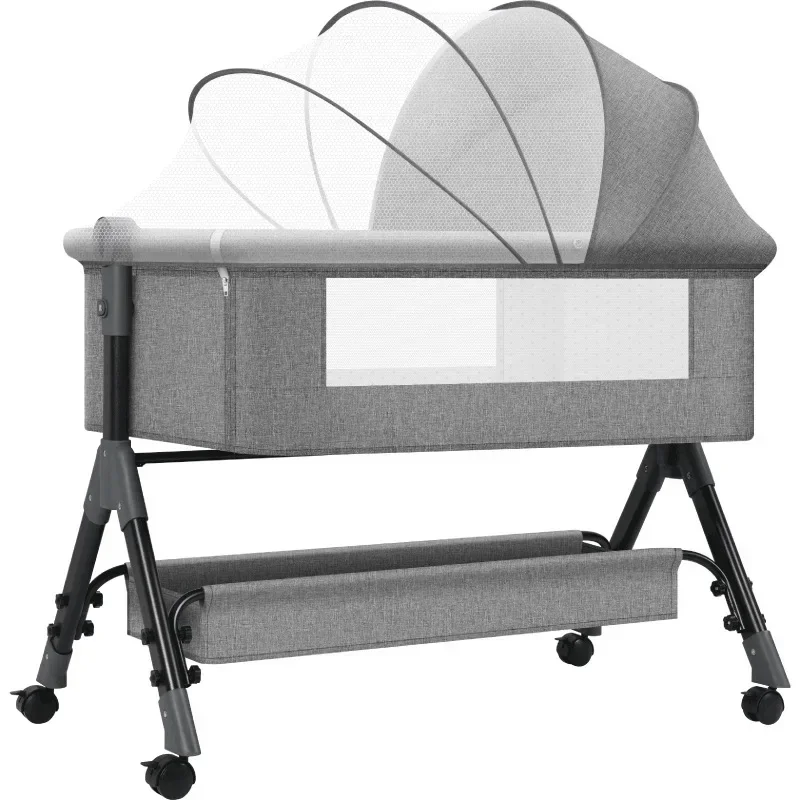Movable Splicing Crib Foldable - Baby Nursery Trolley ulasan dan harga