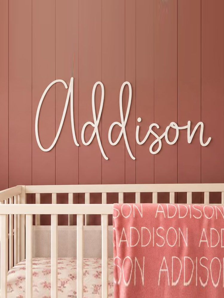 Custom Personalized wooden fir - Baby Nursery Boy ulasan dan harga