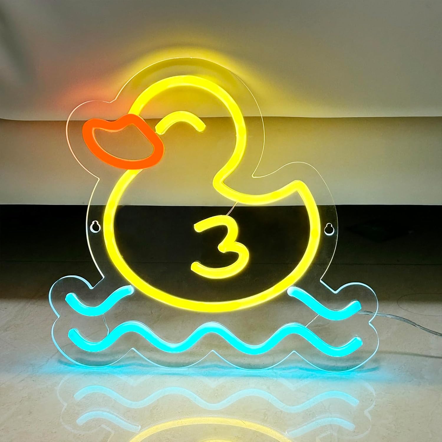 Duck  Neon Sign LED Wall Art U - Baby Nursery Wall Lights ulasan dan harga