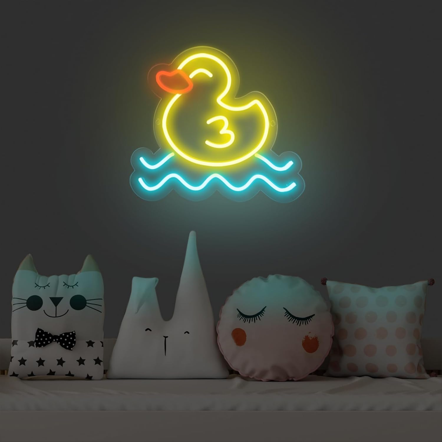 Duck  Neon Sign LED Wall Art U - Baby Nursery Wall Lights ulasan dan harga